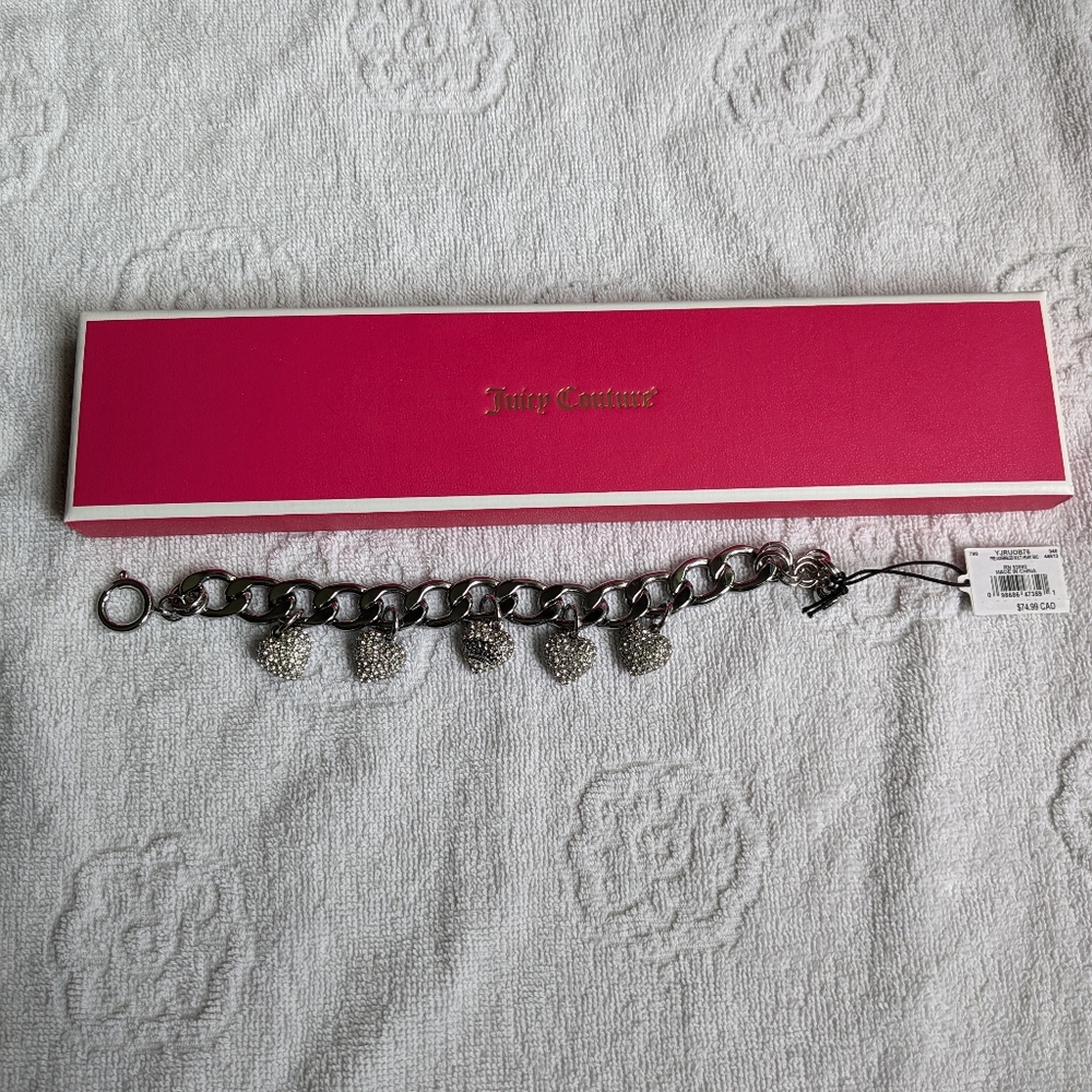 Juicy Couture silver charm bracelet